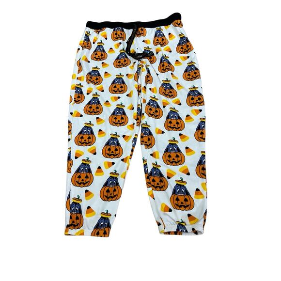 Disney Other - Disney Eeyore Lounge Pajama Pants Womens XLarge Halloween Pumpkin Jack O Lantern